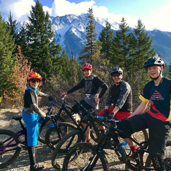 Cruz boys hitting the bike trails