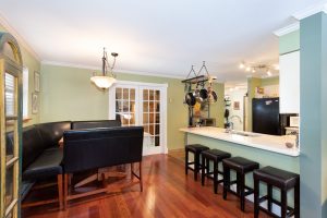 Dining room and re-modeled kitchen