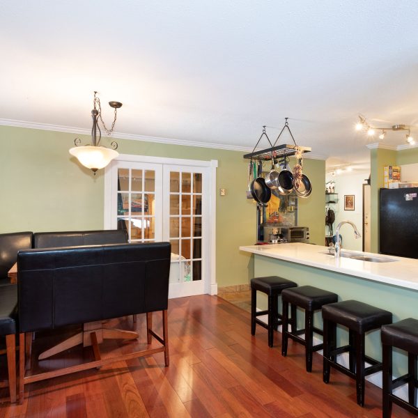 Dining room and re-modeled kitchen