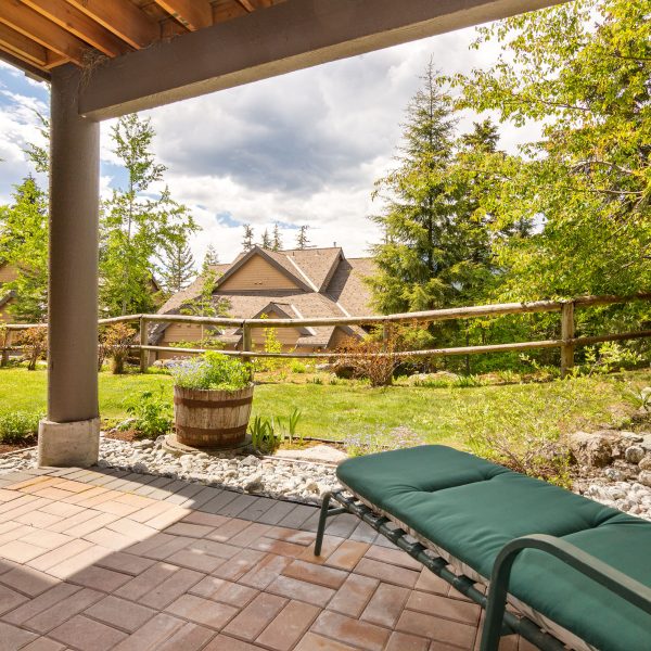 Fabulous patio which is wired and plumbed if you want to add a hot tub!