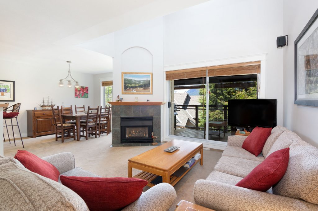 Lovely open living, dining, kitchen area